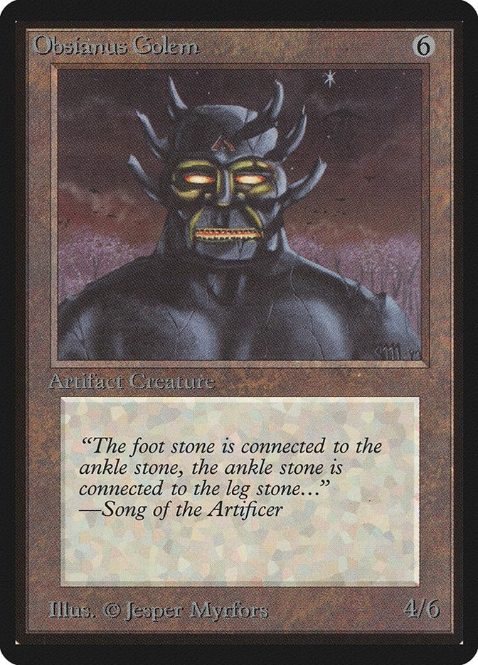 Image for Obsianus Golem [Beta Edition] - Magic: The Gathering