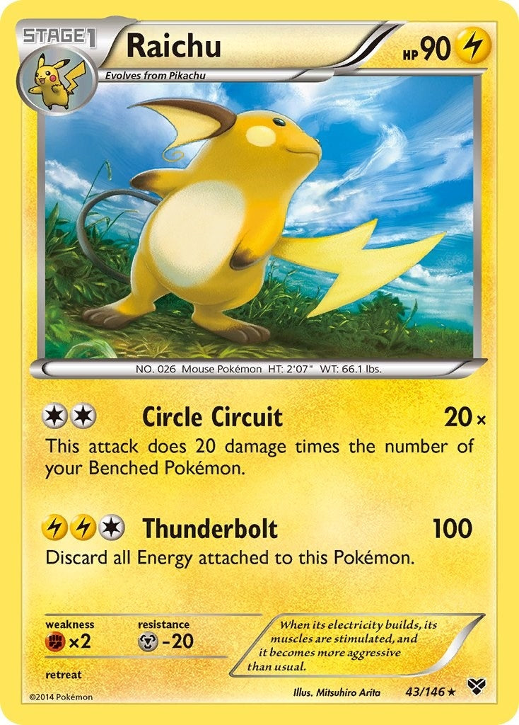 Image for Raichu (43/146) [XY Base Set] - Pokemon