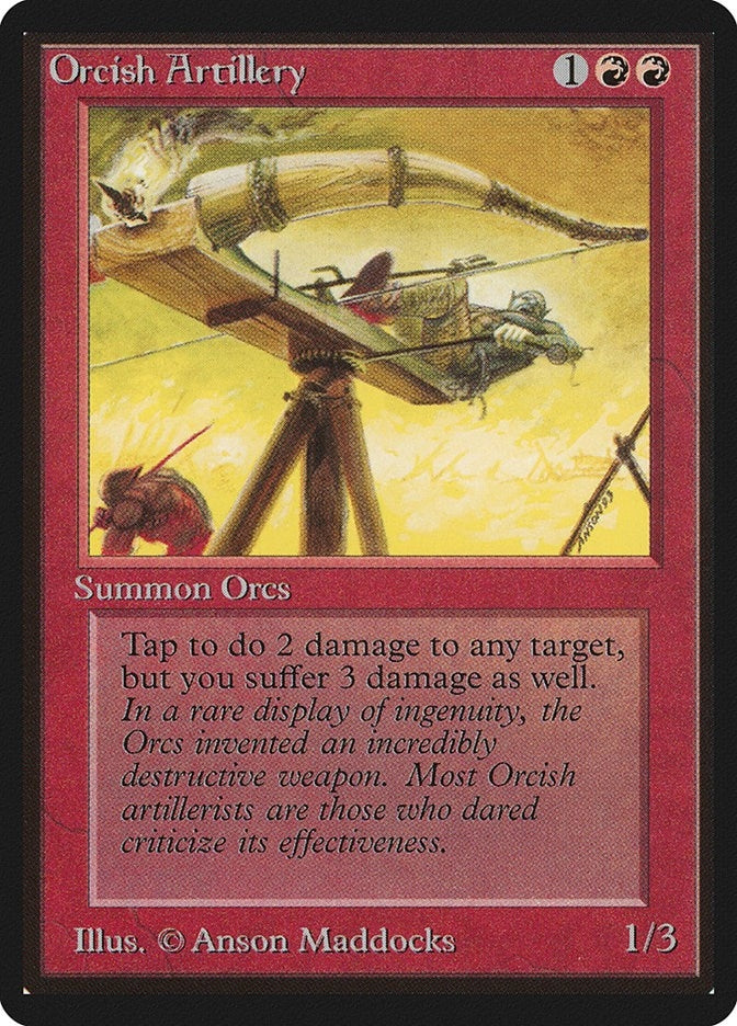 Image for Orcish Artillery [Beta Edition] - Magic: The Gathering