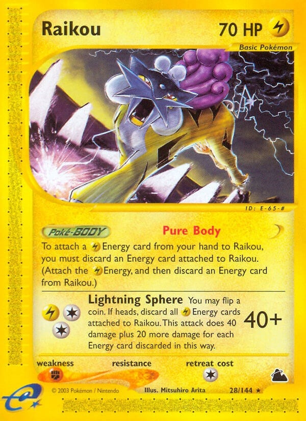 Image for Raikou (028/144) [Skyridge] - Pokemon