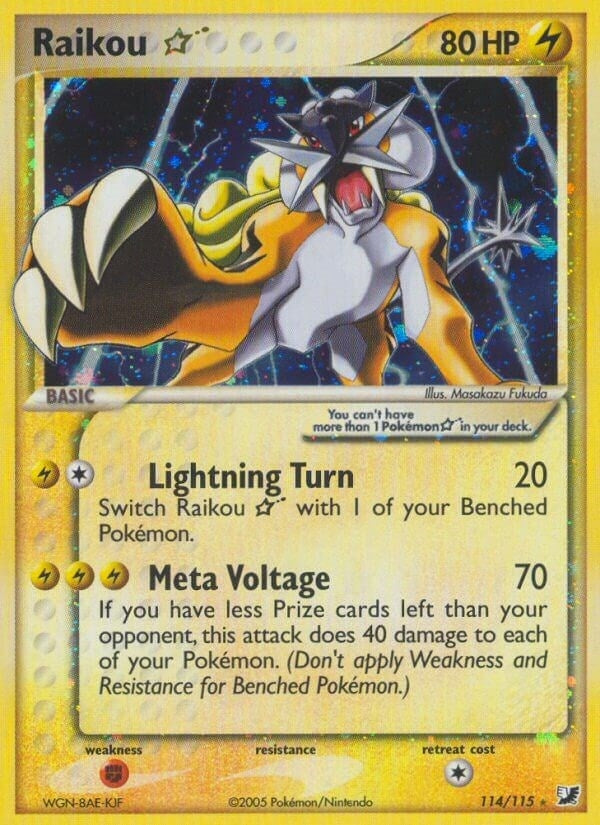 Image for Raikou Star (114/115) [Unseen Forces] - Pokemon