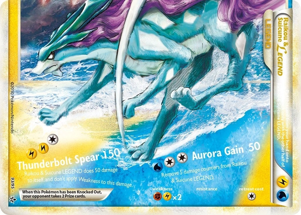 Image for Raikou & Suicune Legend (Bottom) (93/95) [Unleashed] - Pokemon