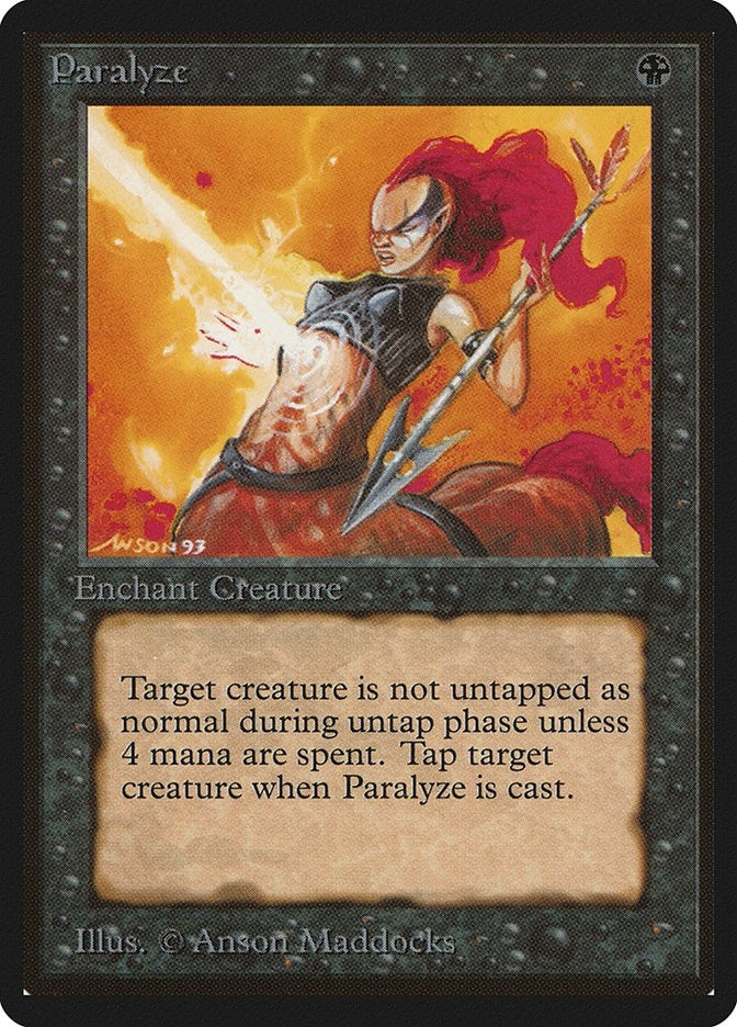 Image for Paralyze [Beta Edition] - Magic: The Gathering