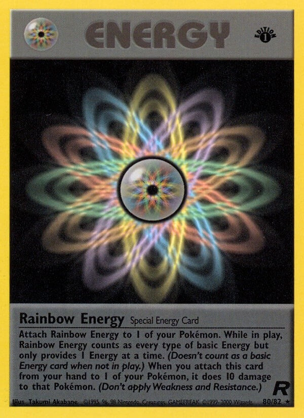 Image for Rainbow Energy (80) (80/82) [Team Rocket] - Pokemon