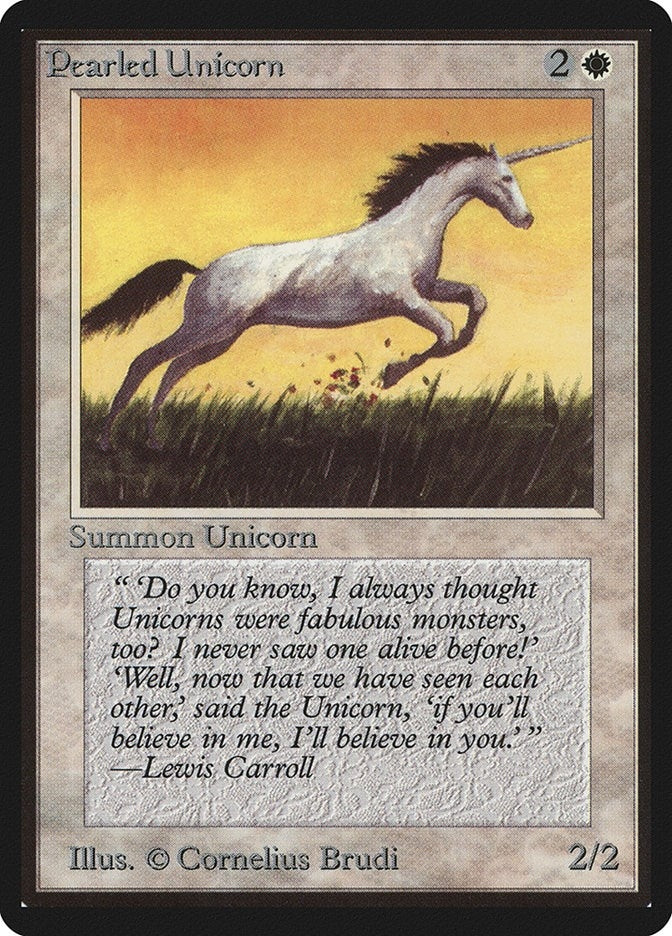 Image for Pearled Unicorn [Beta Edition] - Magic: The Gathering