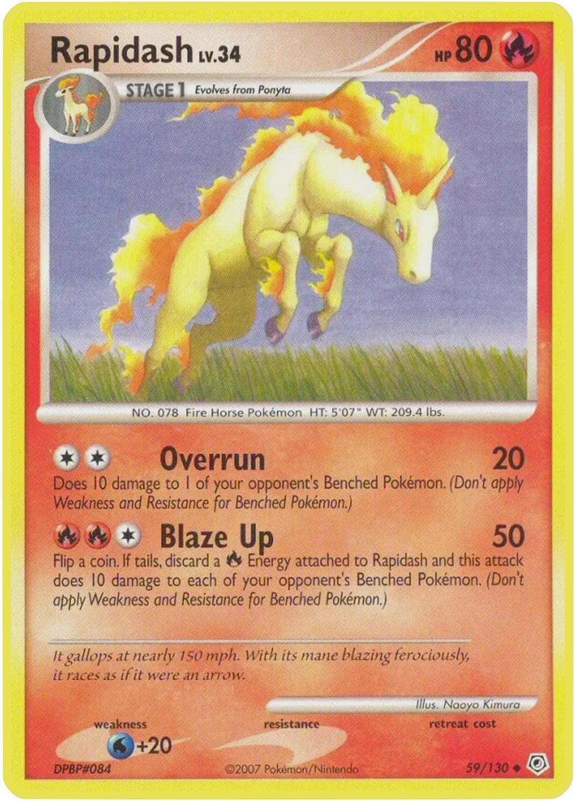 Image for Rapidash (59/130) [Diamond and Pearl] - Pokemon