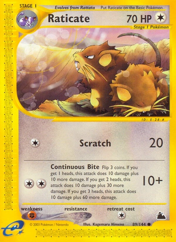 Image for Raticate (089/144) [Skyridge] - Pokemon