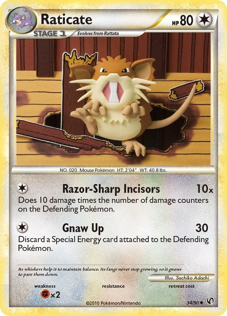 Image for Raticate (34/90) [Undaunted] - Pokemon