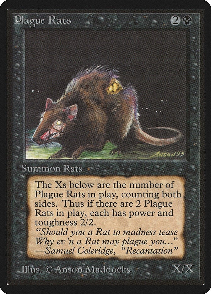 Image for Plague Rats [Beta Edition] - Magic: The Gathering