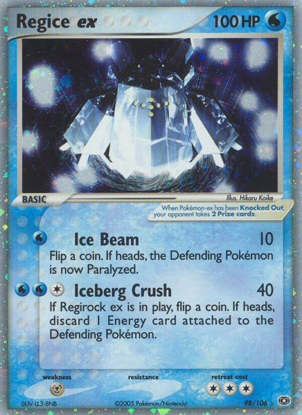 Regice ex (98/106) [Emerald]