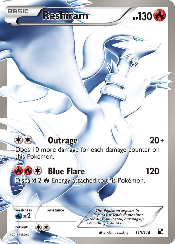 Image for Reshiram (113 Full Art) (113/114) [Black and White] - Pokemon