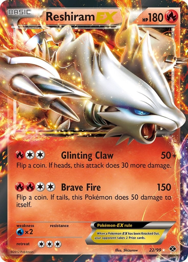 Image for Reshiram EX (22/99) [Next Destinies] - Pokemon