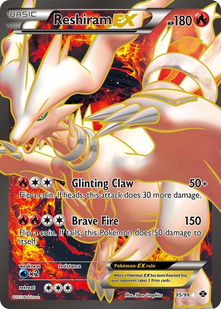 Reshiram EX (95 Full Art) (95/99) [Next Destinies]