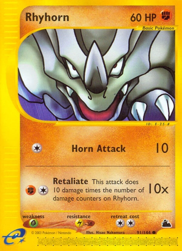 Image for Rhyhorn (091/144) [Skyridge] - Pokemon