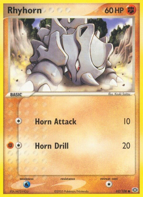 Image for Rhyhorn (62/106) [Emerald] - Pokemon