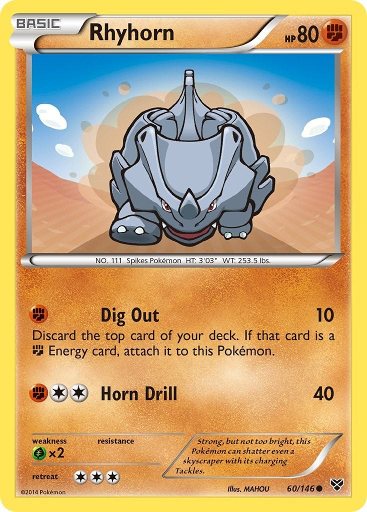 Image for Rhyhorn (60/146) [XY Base Set] - Pokemon