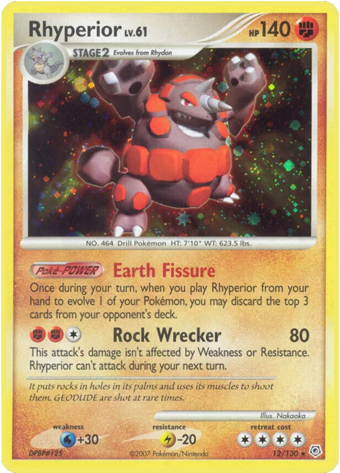 Image for Rhyperior (12/130) [Diamond and Pearl] - Pokemon