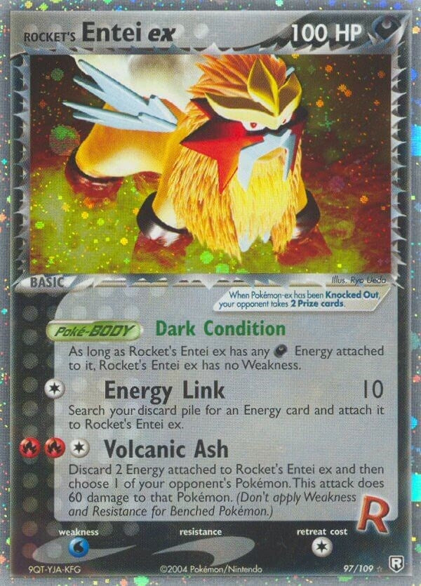 Image for Rocket's Entei ex (97/109) [Team Rocket Returns] - Pokemon