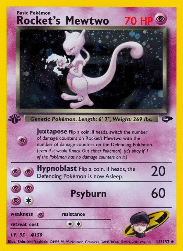 Image for Rocket's Mewtwo (014/132) [Gym Challenge] - Pokemon
