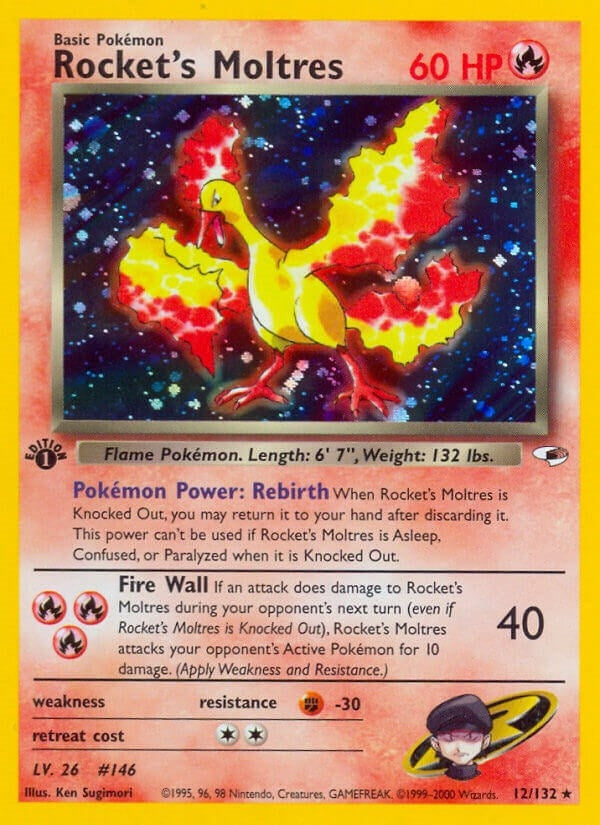 Image for Rocket's Moltres (012/132) [Gym Heroes] - Pokemon