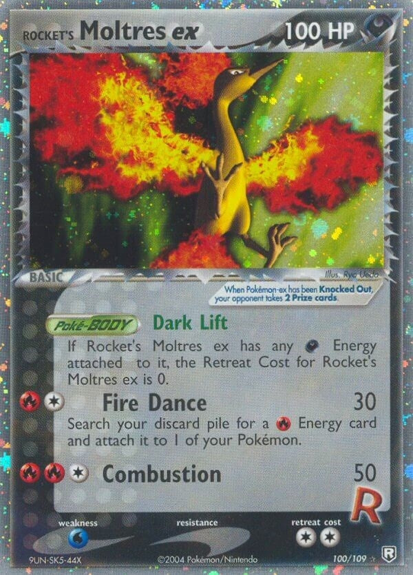 Image for Rocket's Moltres ex (100/109) [Team Rocket Returns] - Pokemon