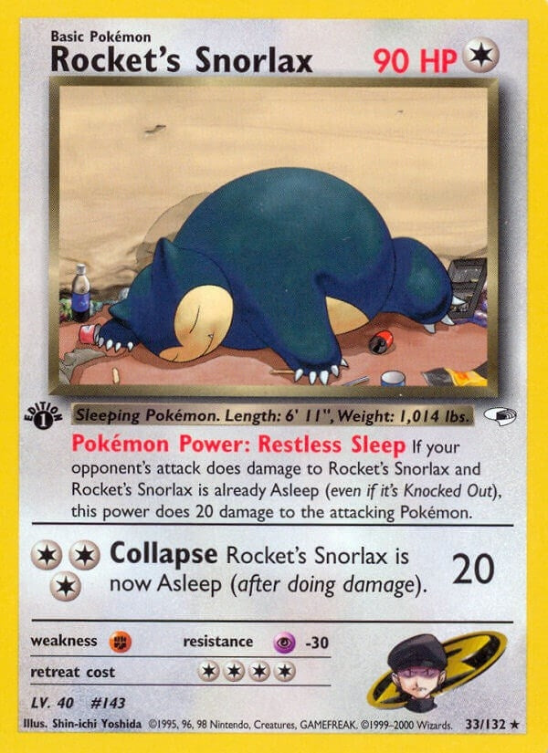 Image for Rocket's Snorlax (033/132) [Gym Heroes] - Pokemon