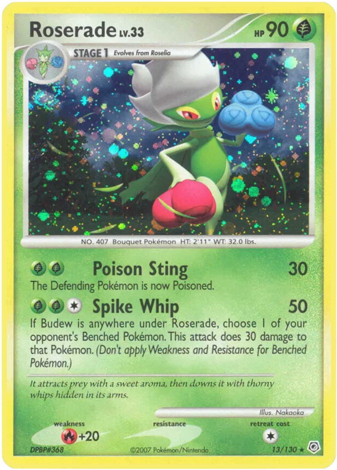 Image for Roserade (13/130) [Diamond and Pearl] - Pokemon