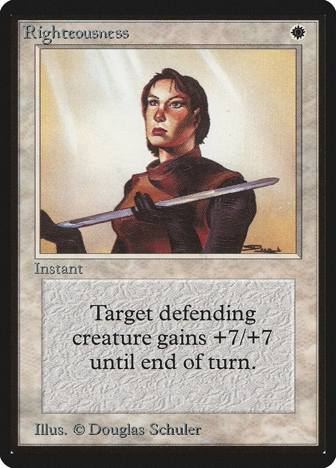 Image for Righteousness [Beta Edition] - Magic: The Gathering
