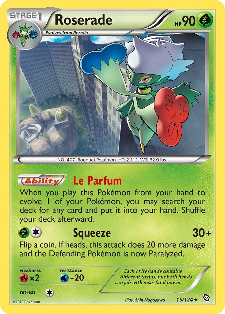 Image for Roserade (15) (15/124) [Dragons Exalted] - Pokemon