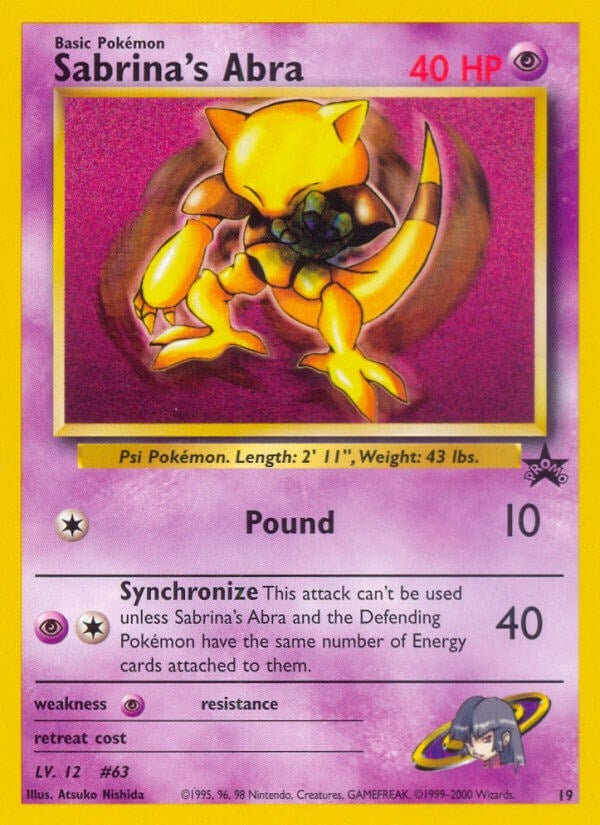 Image for Sabrina's Abra (19/53) [WoTC Promo] - Pokemon