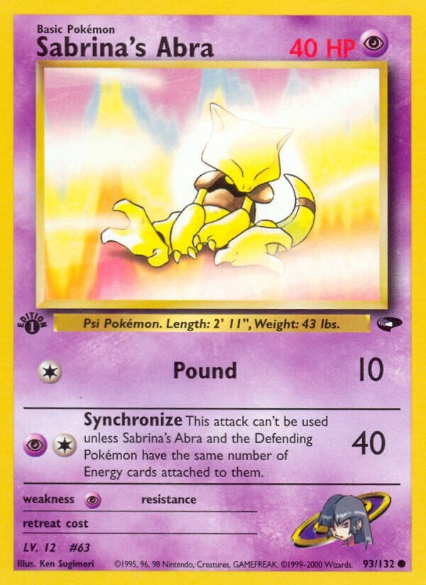 Sabrina's Abra (93) (093/132) [Gym Challenge]