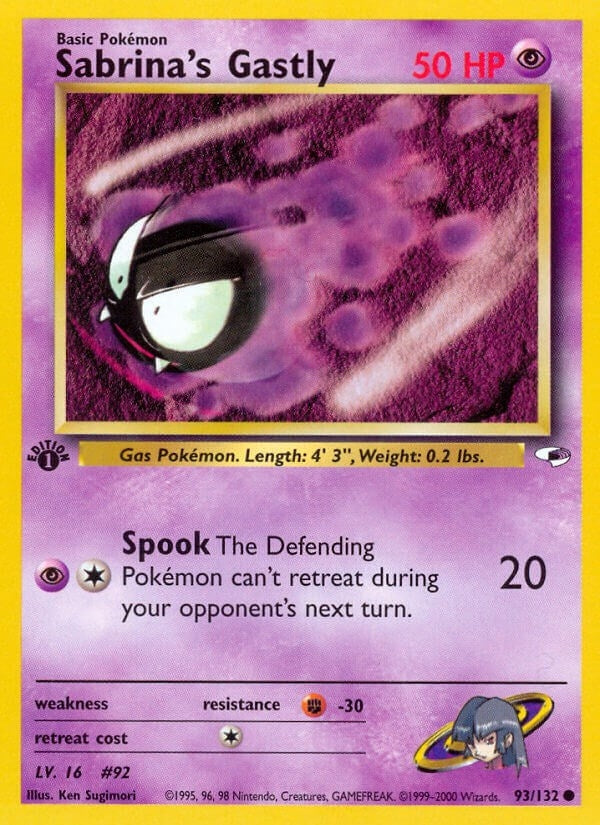 Image for Sabrina's Gastly (093/132) [Gym Heroes] - Pokemon