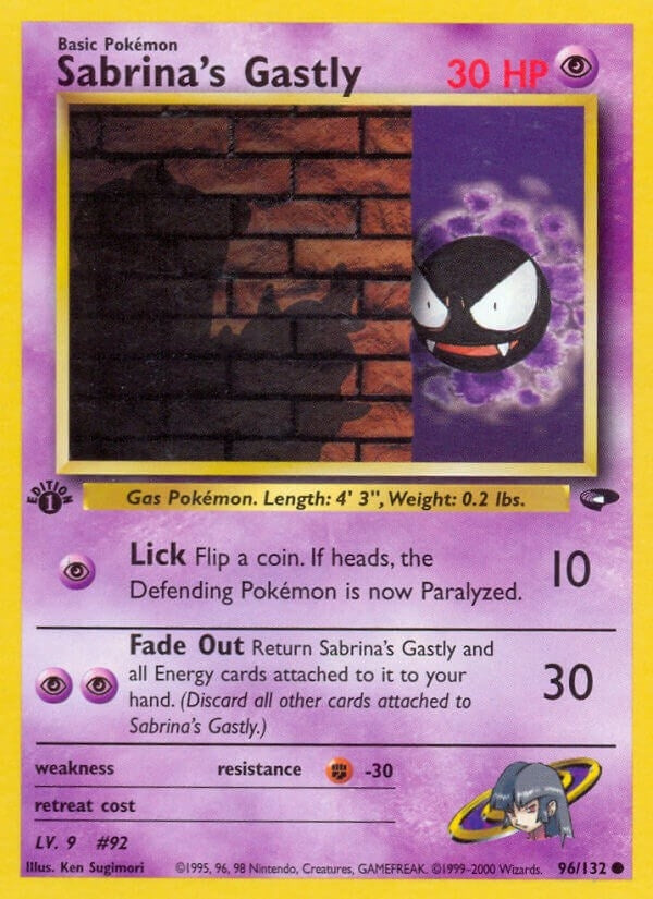 Image for Sabrina's Gastly (96) (096/132) [Gym Challenge] - Pokemon