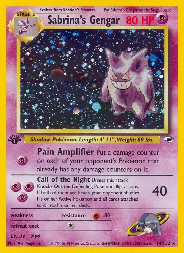 Image for Sabrina's Gengar (014/132) [Gym Heroes] - Pokemon