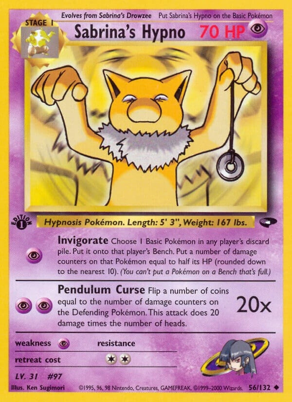 Image for Sabrina's Hypno (056/132) [Gym Challenge] - Pokemon