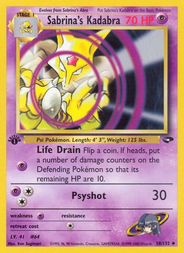 Sabrina's Kadabra (058/132) [Gym Challenge]