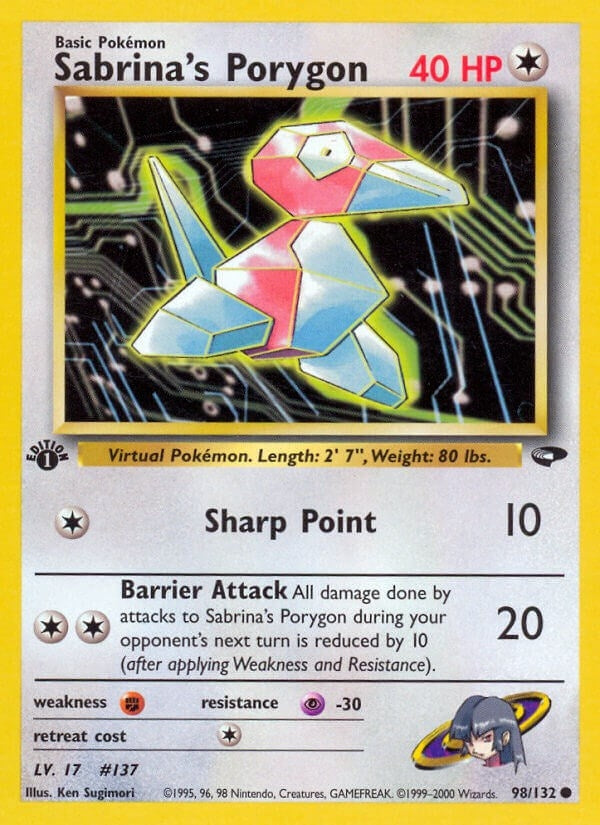 Image for Sabrina's Porygon (098/132) [Gym Challenge] - Pokemon