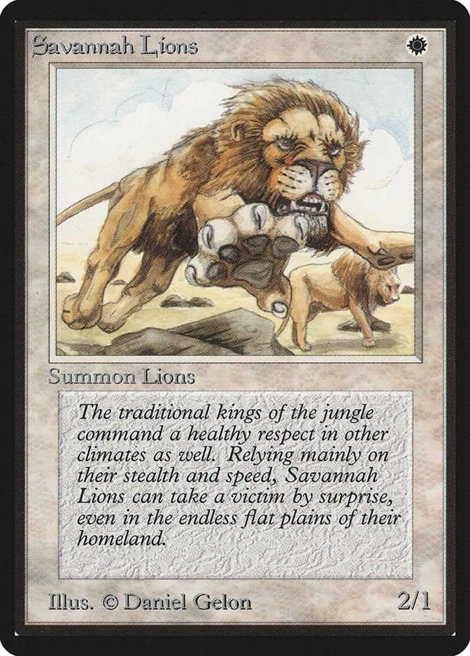 Image for Savannah Lions [Beta Edition] - Magic: The Gathering