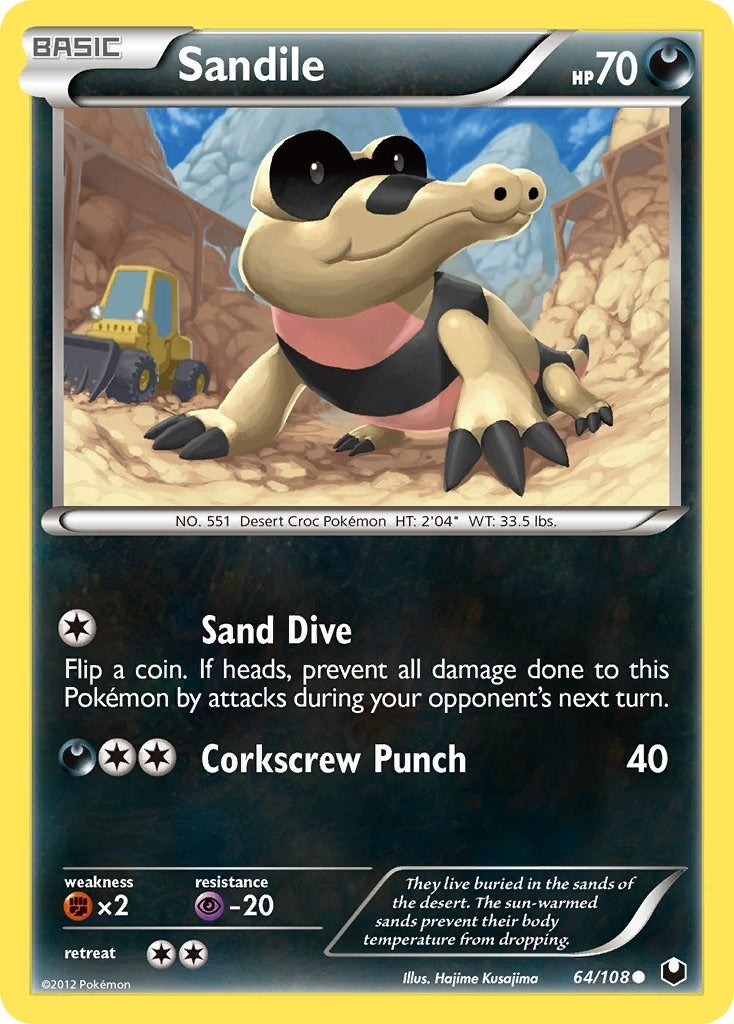 Image for Sandile (64/108) [Dark Explorers] - Pokemon