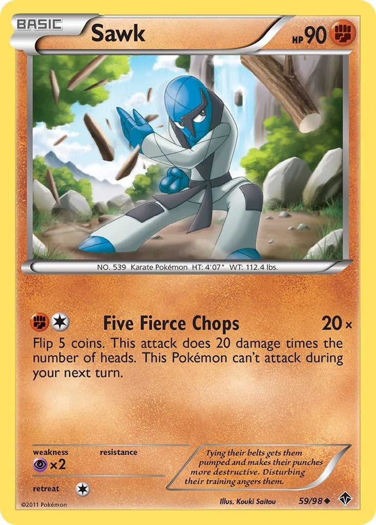 Image for Sawk (59/98) [Emerging Powers] - Pokemon