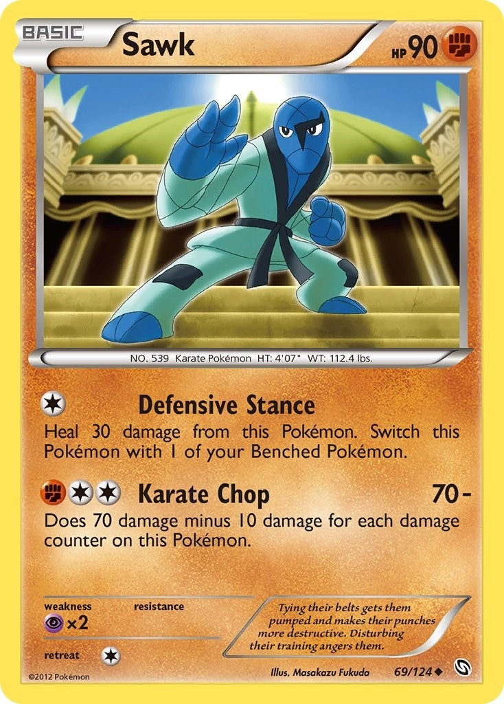 Image for Sawk (69/124) [Dragons Exalted] - Pokemon