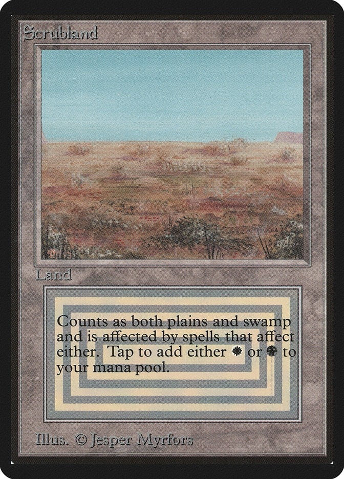 Image for Scrubland [Beta Edition] - Magic: The Gathering