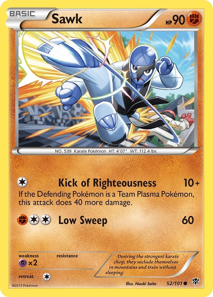 Image for Sawk (52/101) [Plasma Blast] - Pokemon
