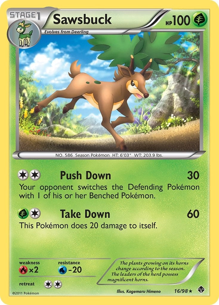 Image for Sawsbuck (16/98) [Emerging Powers] - Pokemon