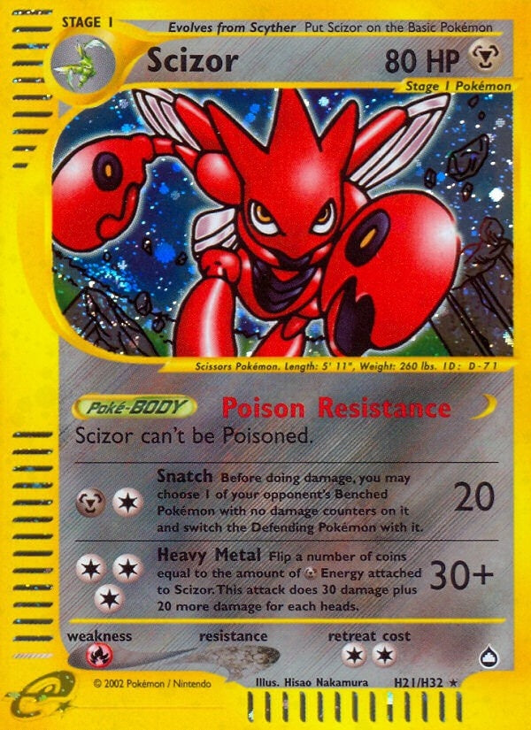 Image for Scizor (H21) (H21/H32) [Aquapolis] - Pokemon