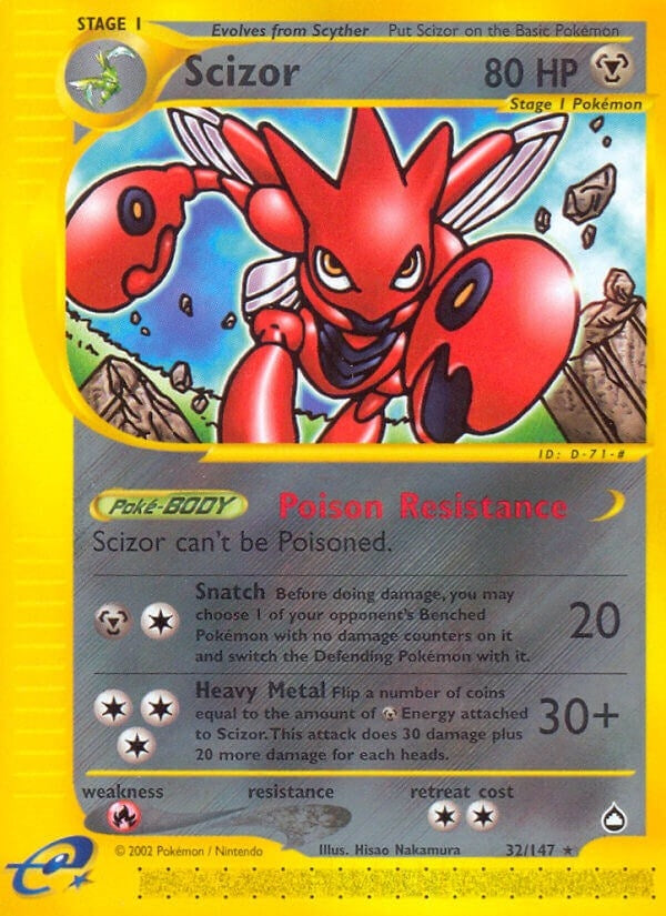 Image for Scizor (032/147) [Aquapolis] - Pokemon