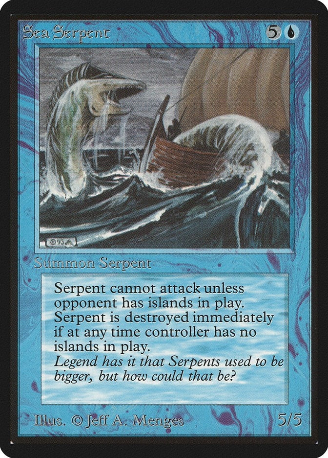 Image for Sea Serpent [Beta Edition] - Magic: The Gathering