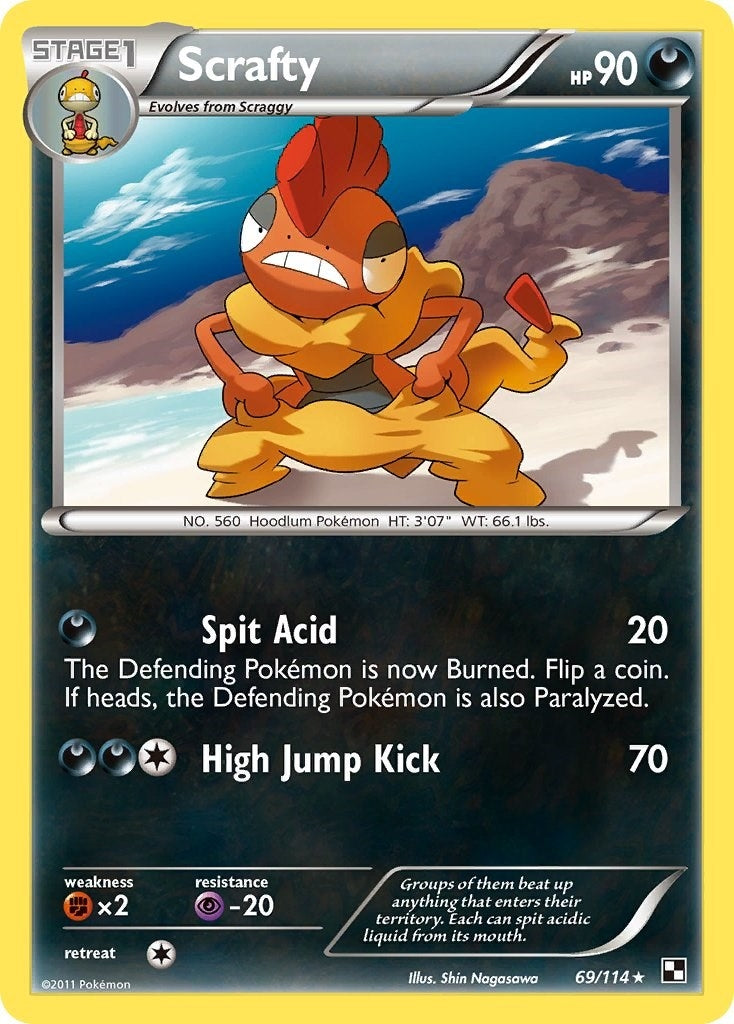 Image for Scrafty (69/114) [Black and White] - Pokemon