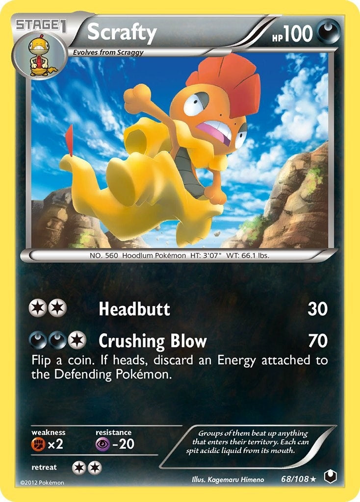 Image for Scrafty (68/108) [Dark Explorers] - Pokemon