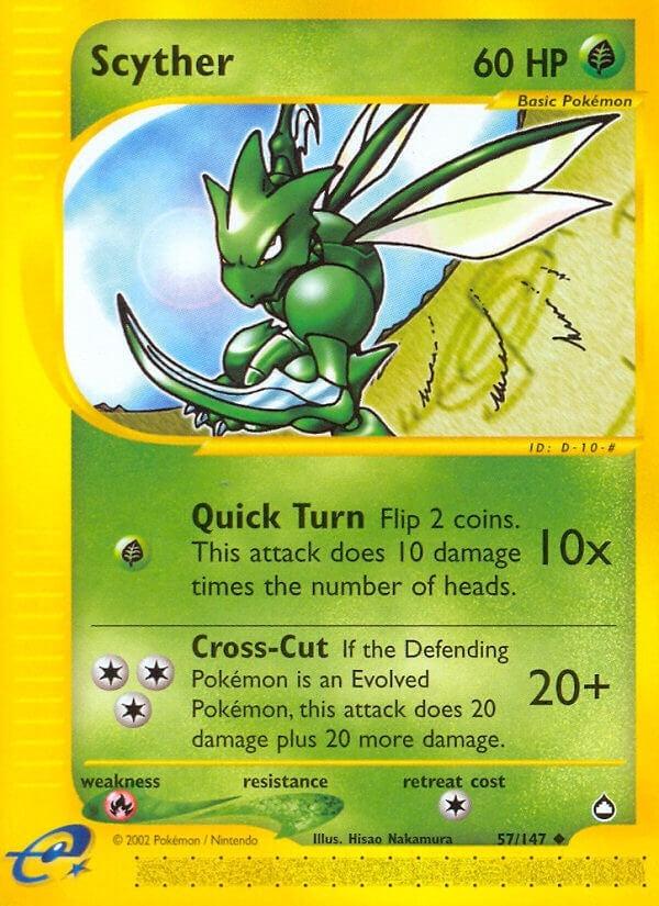 Image for Scyther (57) (057/147) [Aquapolis] - Pokemon